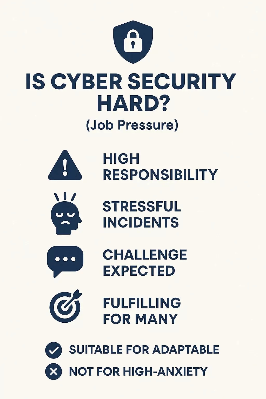 Is Cyber Security Hard Because of Job Pressure and Stress?