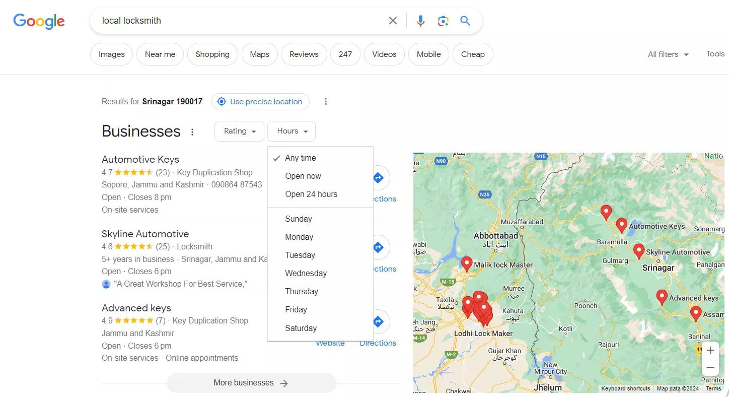 local address