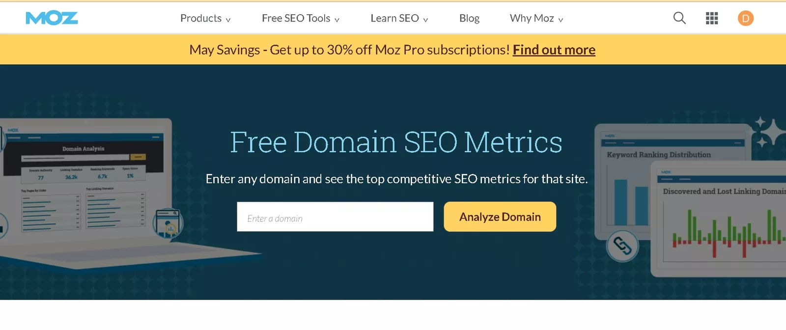 Moz analysis tool