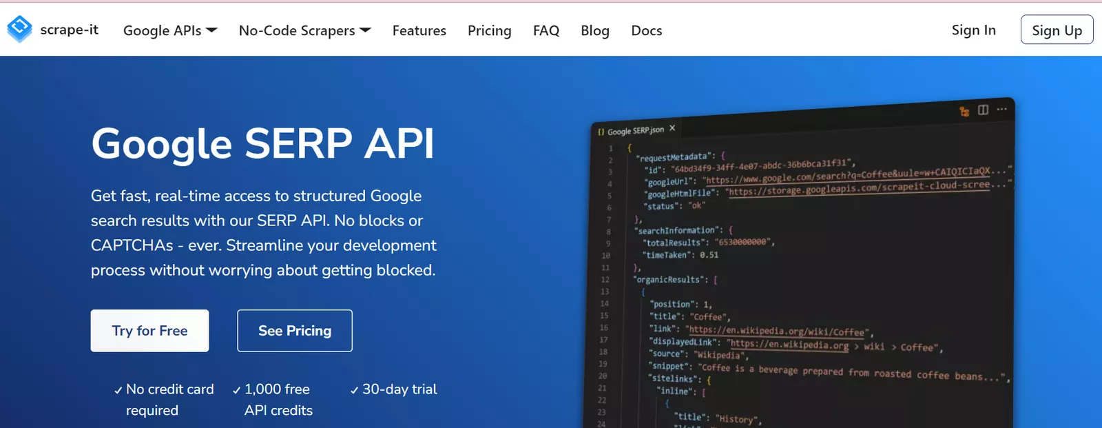 SCRAPE-IT.CLOUD’S SERP API